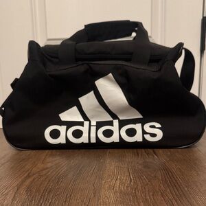 Adidas Black and White Duffel Bag